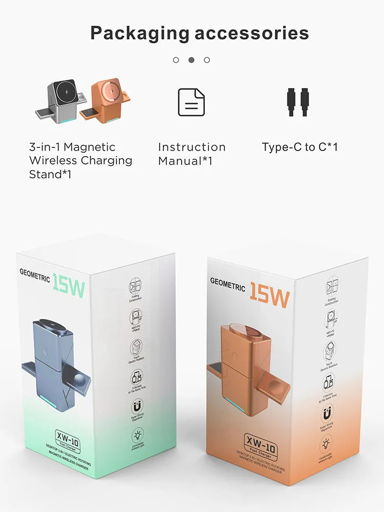 Charging Station 3 in 1 Wireless